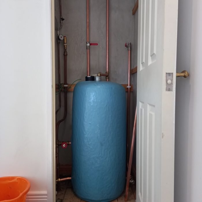 Cylinder upgrade in conjuntion with boiler installation