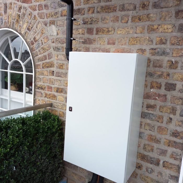 Gas boiler balcony casing